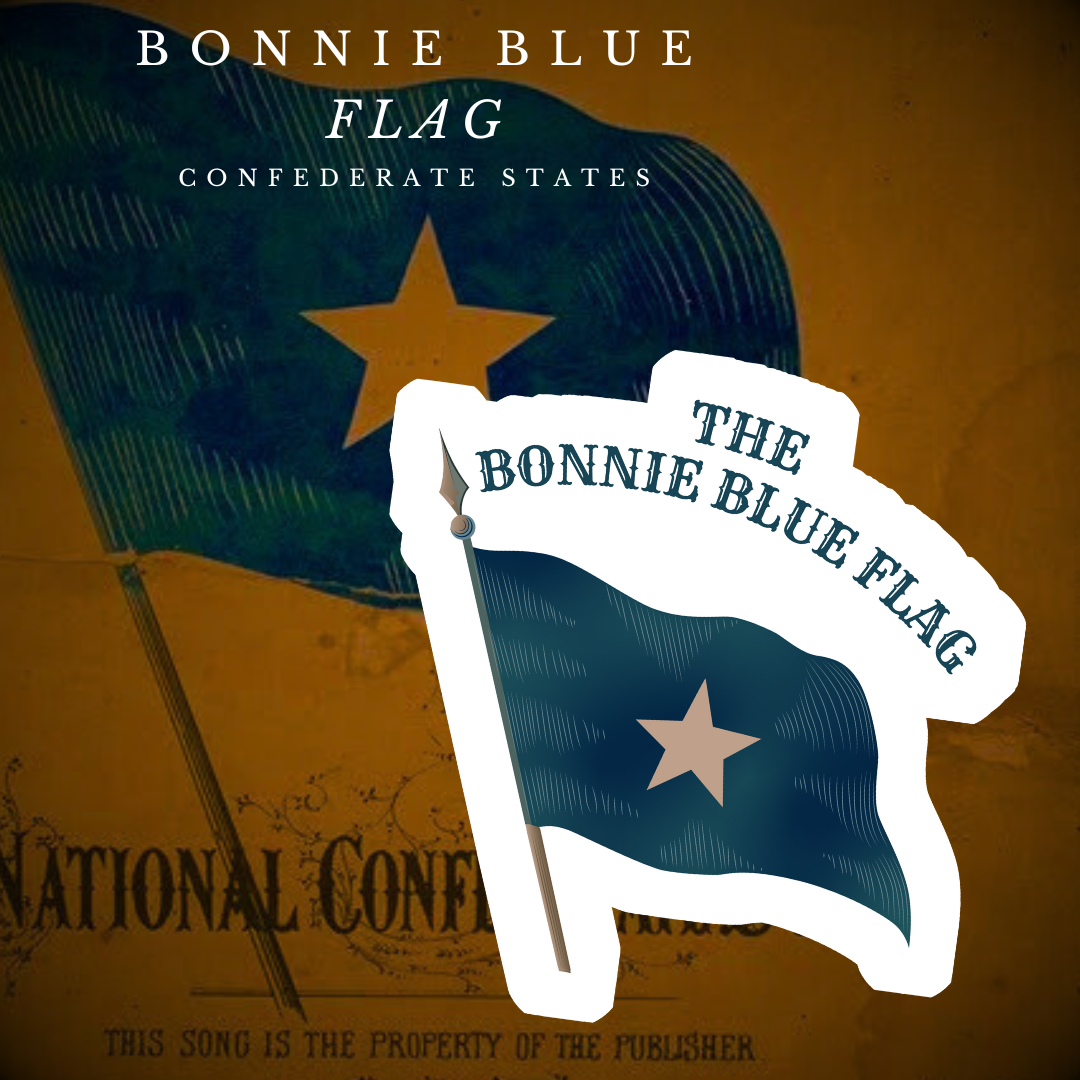 Bonnie Blue Flag Stickers/Magnet
