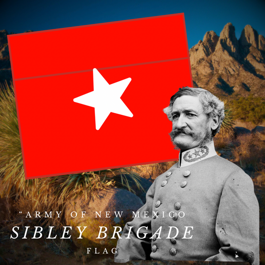 Sibley's Brigade "Army of New Mexico" Flag Stickers/Magnet.