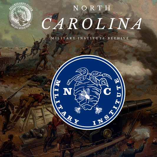 North Carolina Military Institute Button Stickers