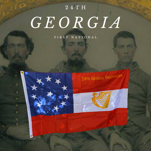 24th Georgia Infantry 1st National House Flag