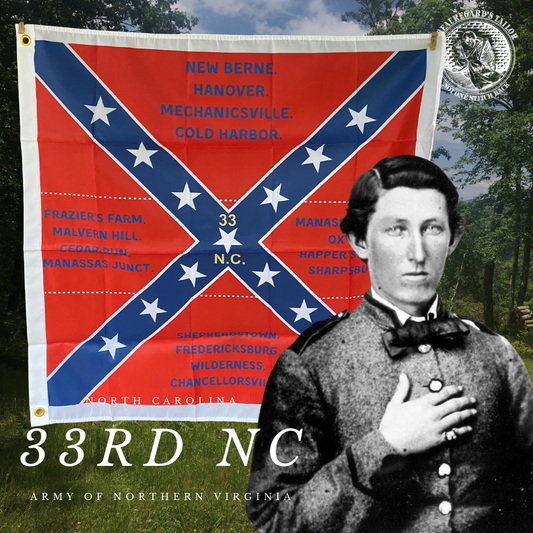 33rd North Carolina Battle Flag House Flag