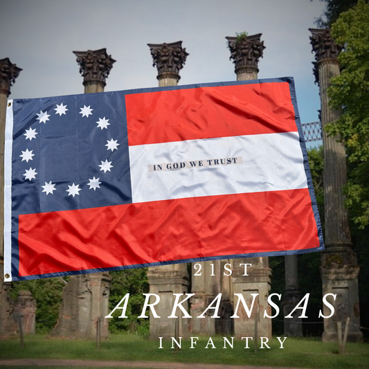 "In God We Trust" 21st Arkansas Flag