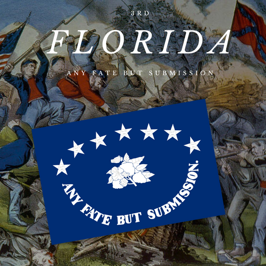 3rd Florida Flag "Any Fate But Submission" Sticker