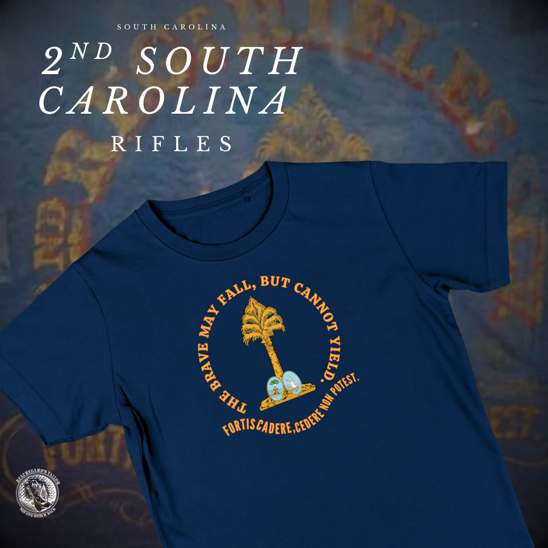 "The brave may fall, but cannot yield" 2nd South Carolina Rifles Shirt