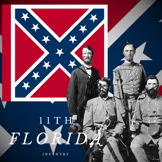 11th Florida Infantry Flag Stickers/Magnet