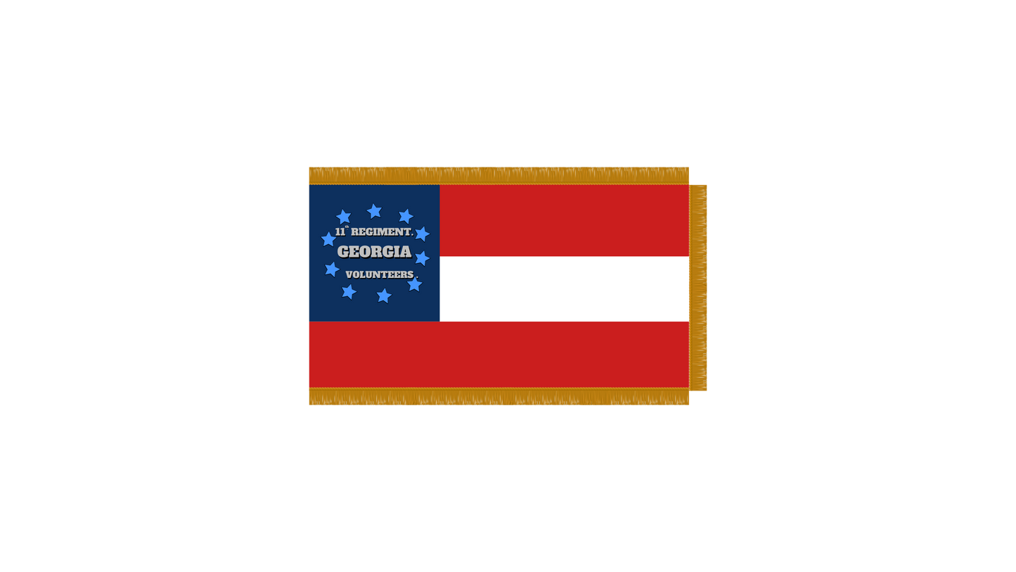 11th Georgia Infantry Flag Stickers/Magnet