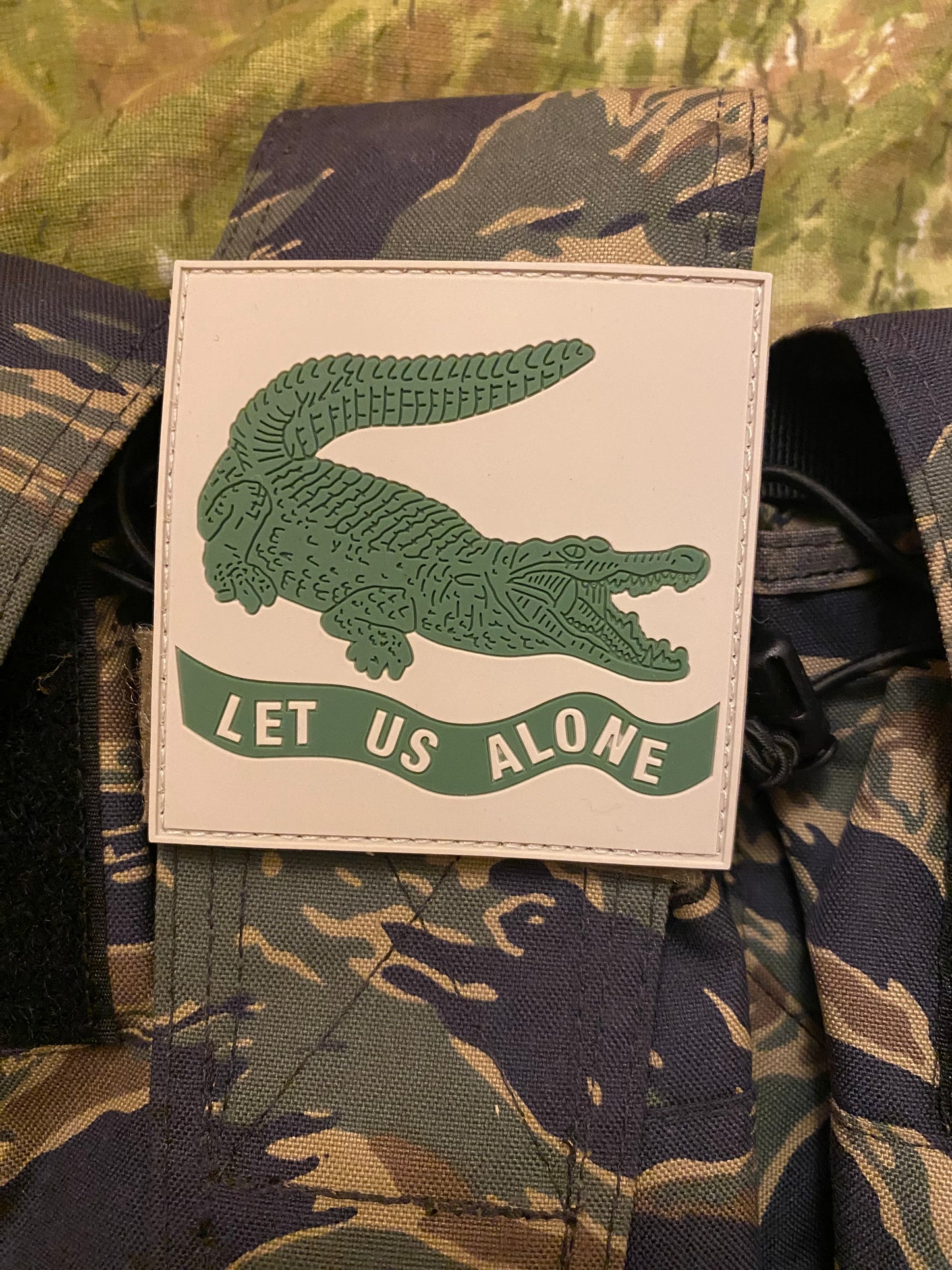 "Let us alone" Florida Alligator PVC Patch