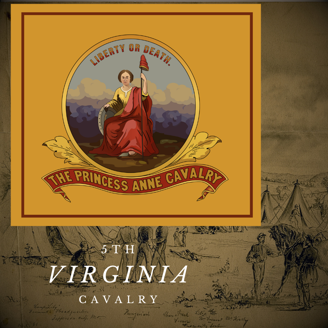 5th Virginia Cavalry Flag Stickers/Magnet