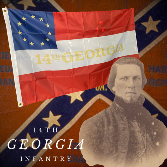 14th Georgia Infantry 1st National House Flag