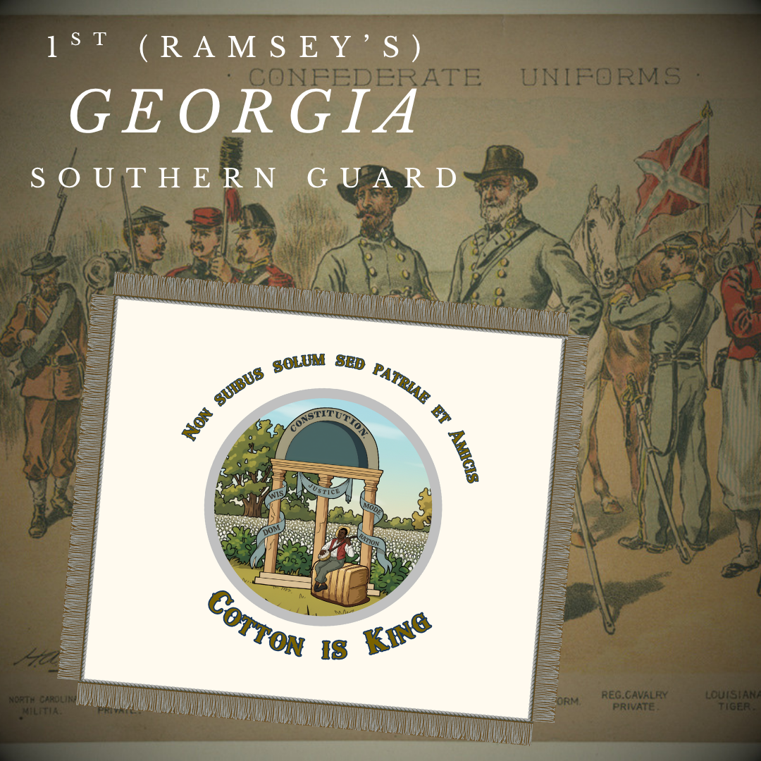 1st Georgia Volunteers - Southern Guards - Company D Flag Stickers/Magnet