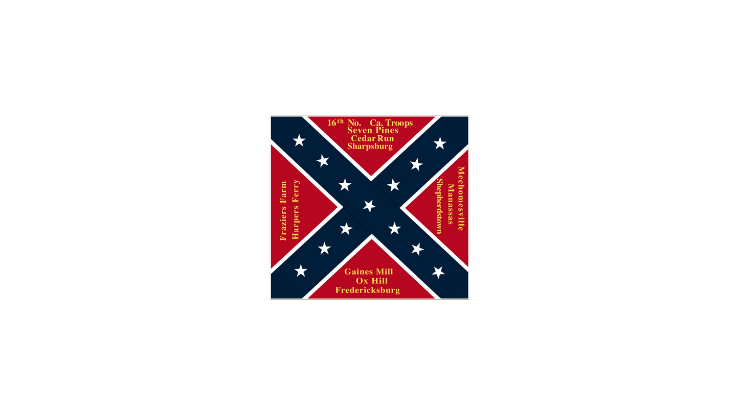 16th North Carolina Troops Flag Stickers