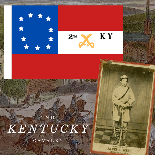 2nd Kentucky Cavalry Flag Stickers/Magnet