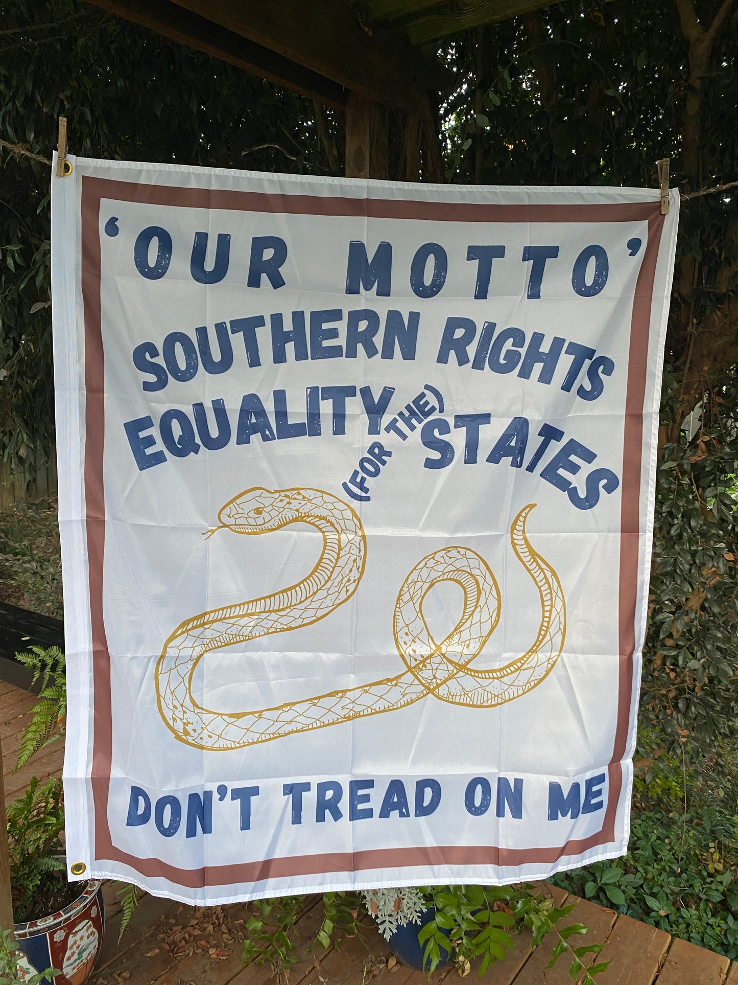 "Southern Rights" Savannah, Georgia Secession Banner House Flag