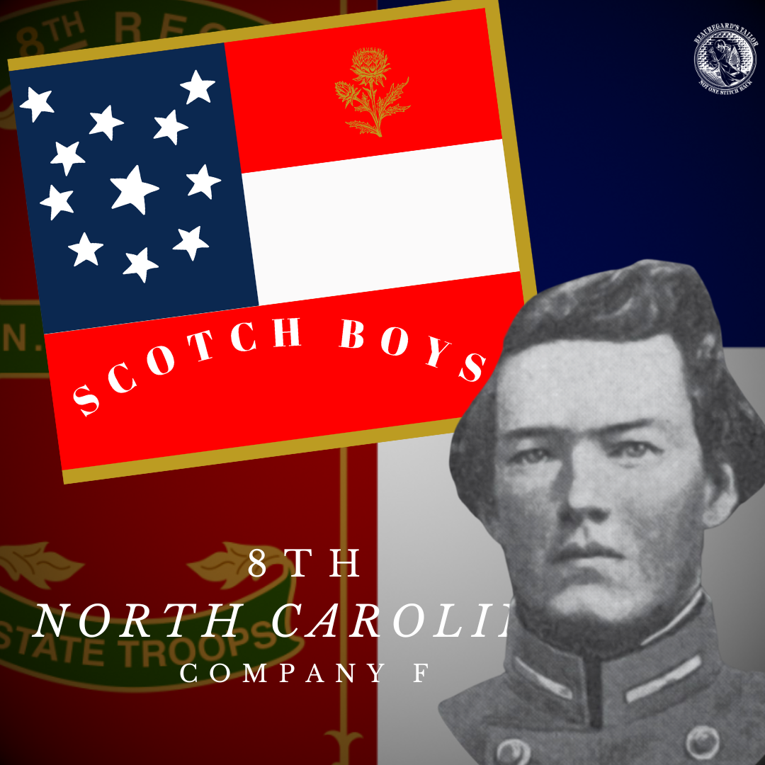 8th North Carolina  "Scotch Boys" - Company F Stickers