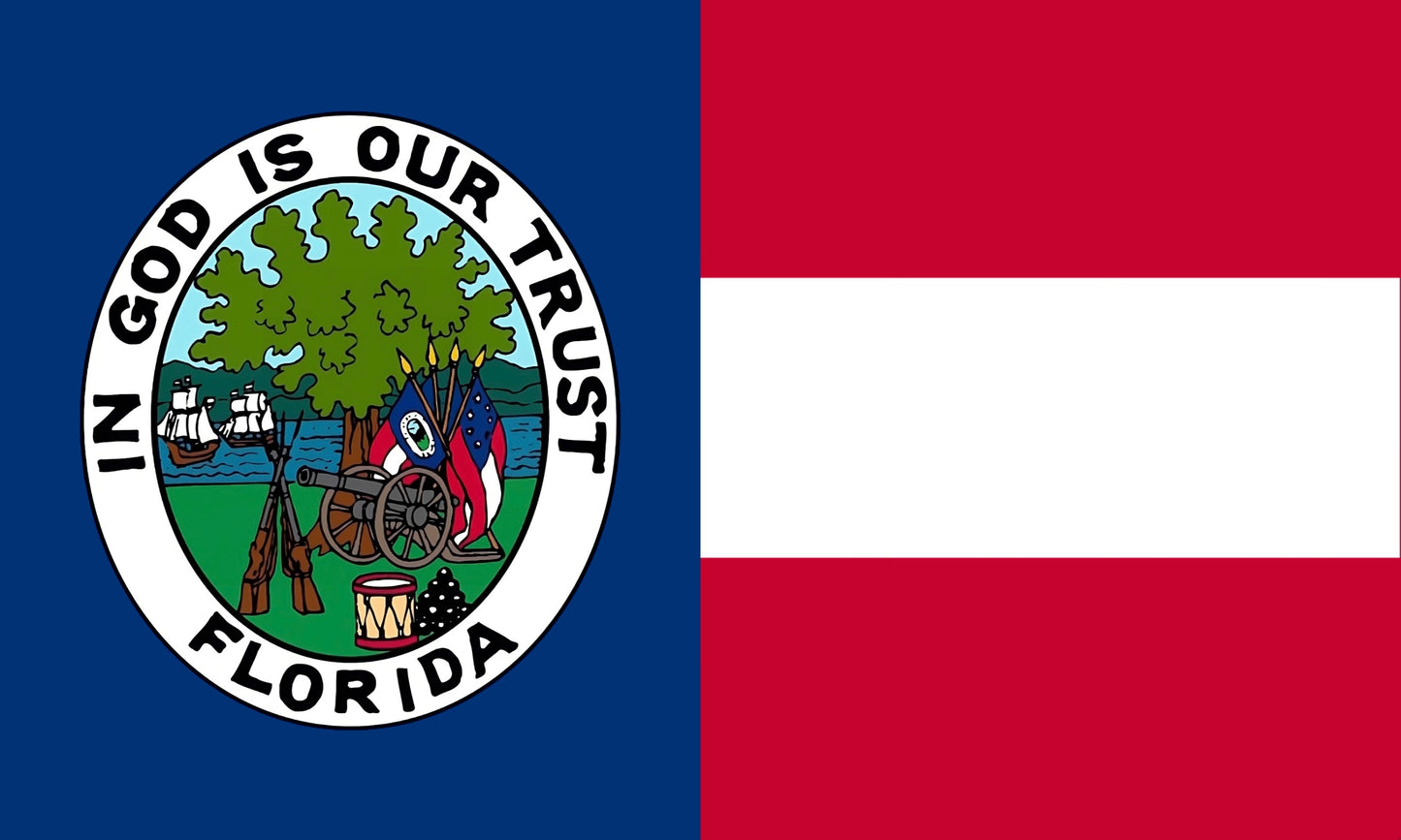 Republic of Florida Flag Stickers/Magnets