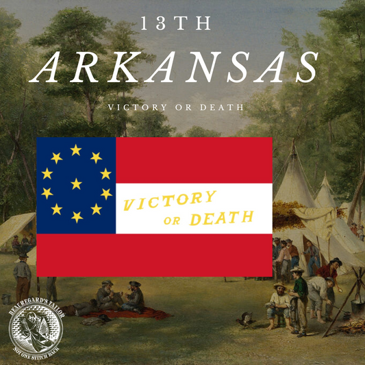 13th Arkansas - Erin Guard Company Flag - "Victory of Death" Sticker