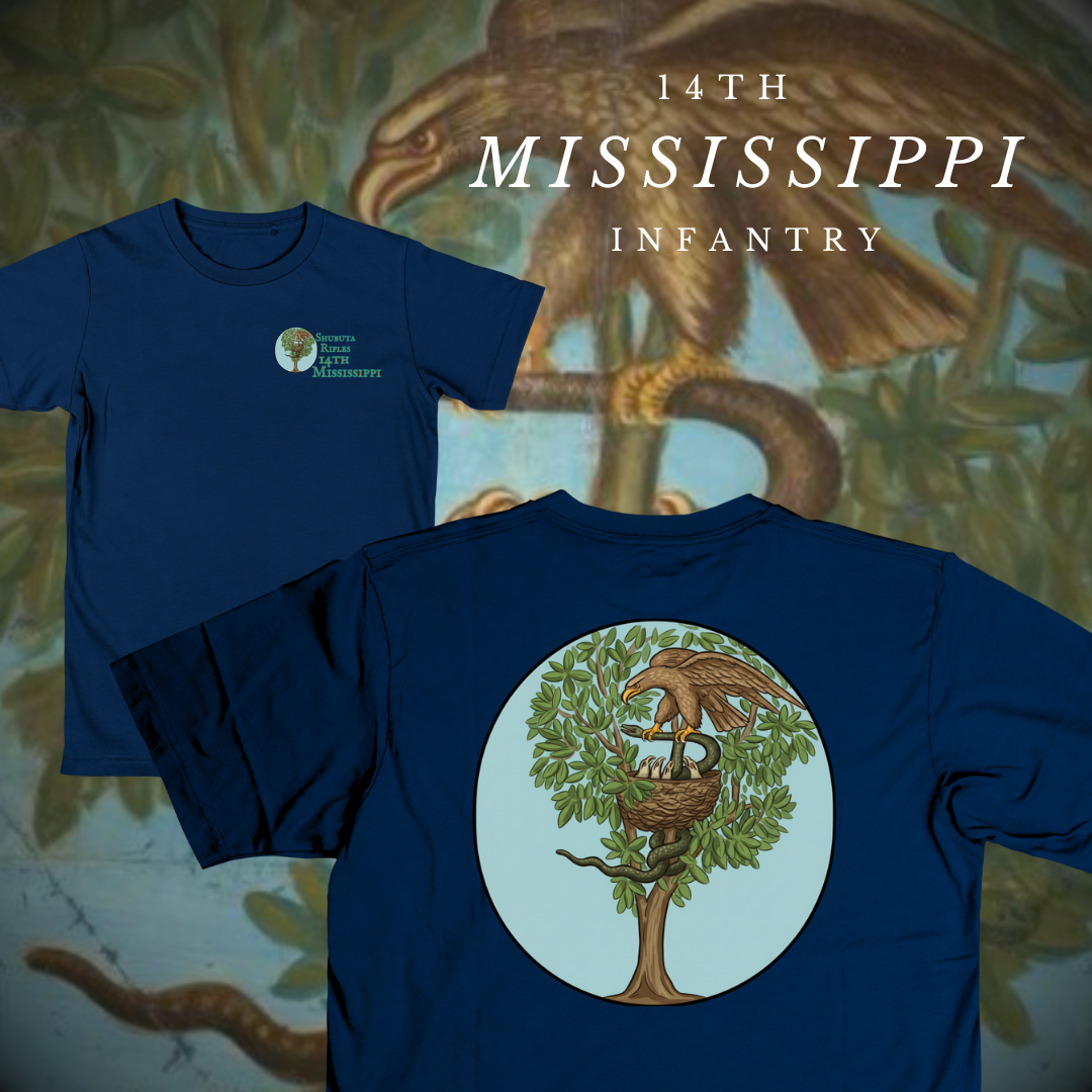 4th Mississippi Infantry - Company A - Shubuta Rifles Flag Shirt