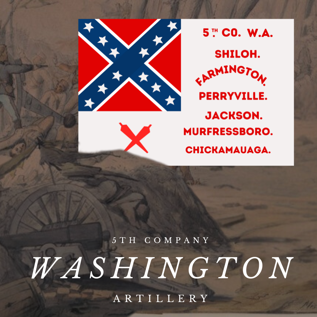 Washington Artillery - 5th Company 2nd National House Flag