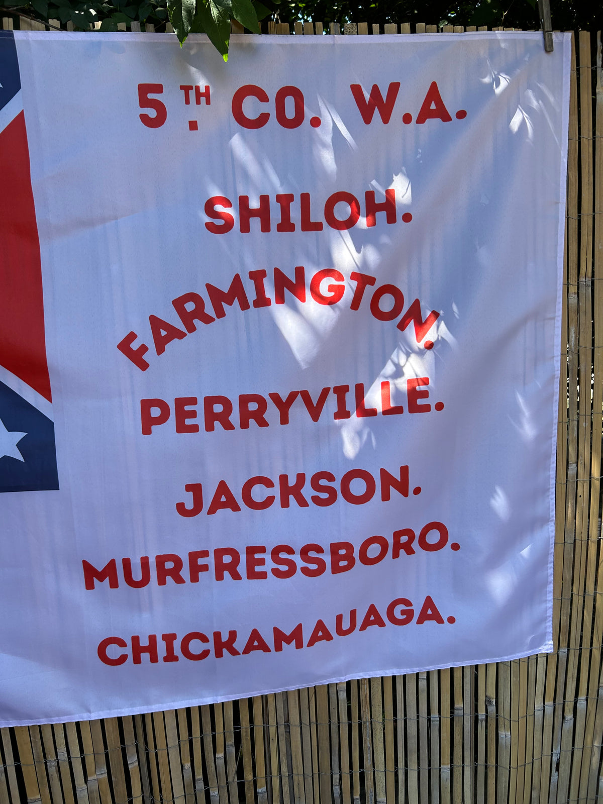 Washington Artillery - 5th Company 2nd National House Flag