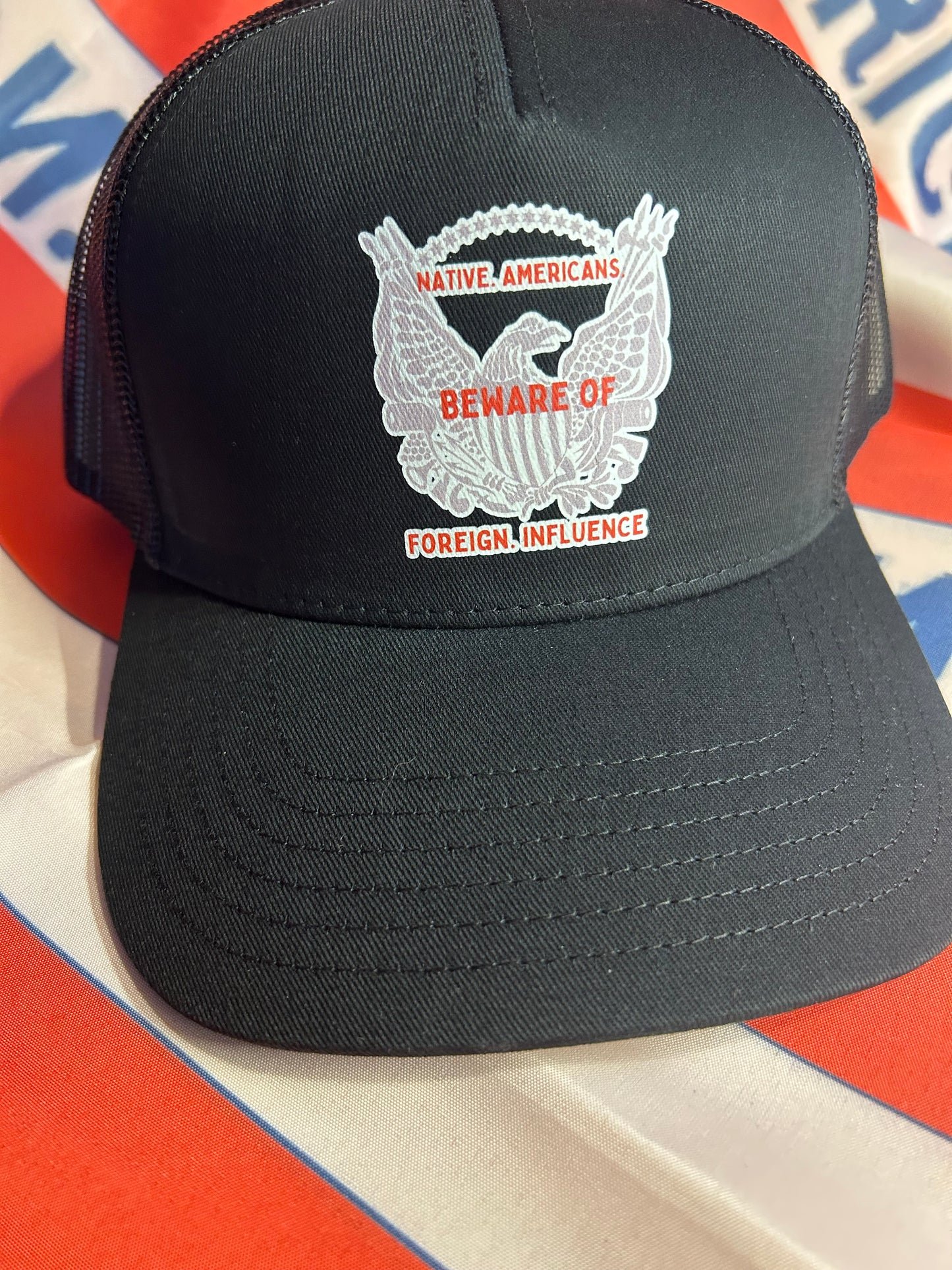 "Beware of Foreign Influence" Know Nothing Party Cap