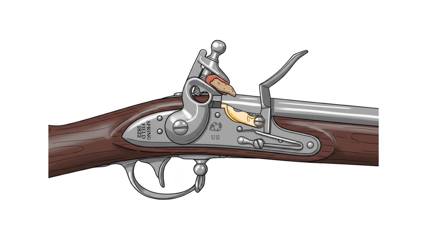 M1816 Springfield Musket and Conversion Musket Stickers/Magnets