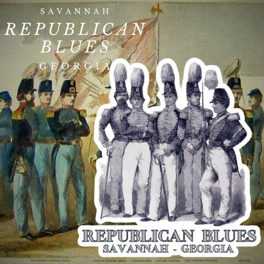 Republican Blues - Savannah, Georgia Stickers/Magnet