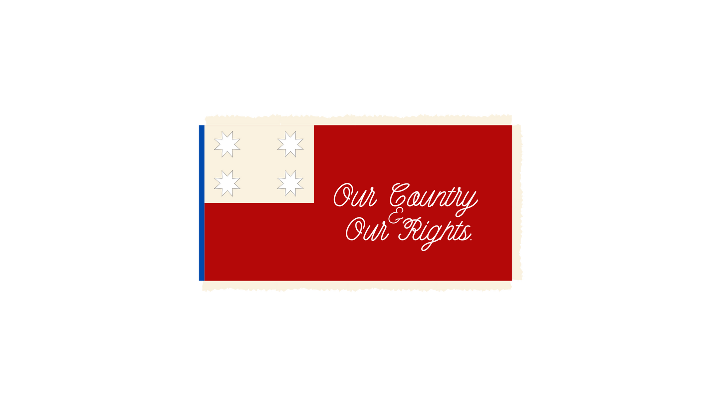 "Our Country & Our Rights" Proposed 2nd National Flag Variant