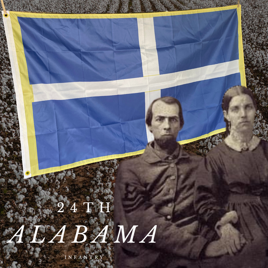 24th Alabama Polk's Corps House Flag