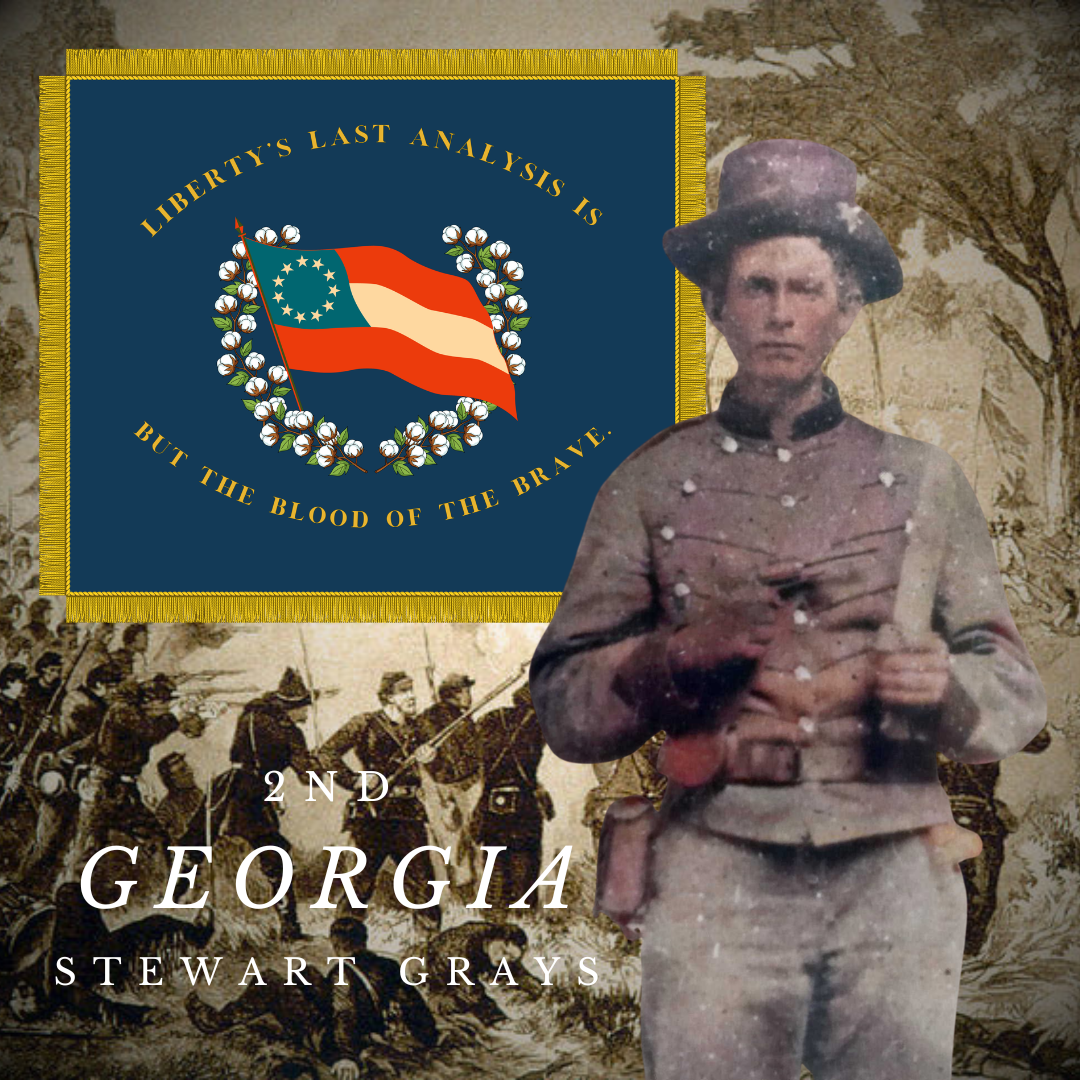 2nd Georgia Volunteers - Company K Flag Stickers/Magnets