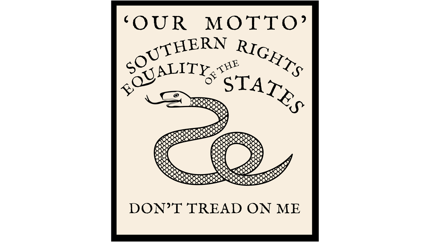 "Southern Rights" Savannah, Georgia Secession Banner Stickers/Magnets