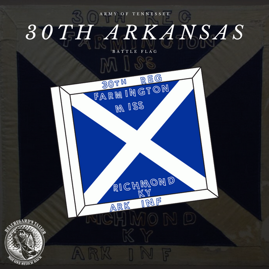 30th Arkansas Infantry Flag Stickers