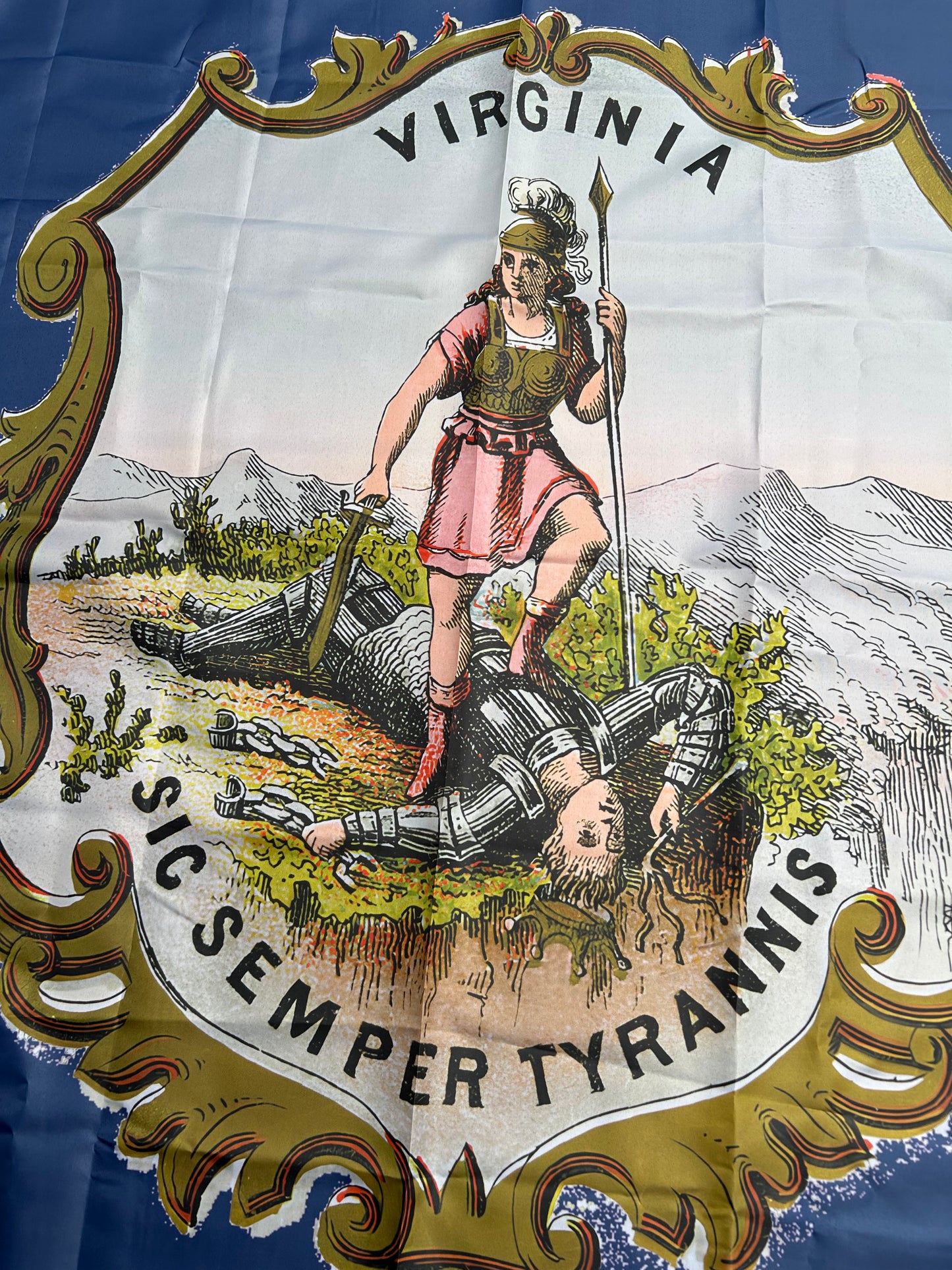 Virginia Coat of Arms Flag