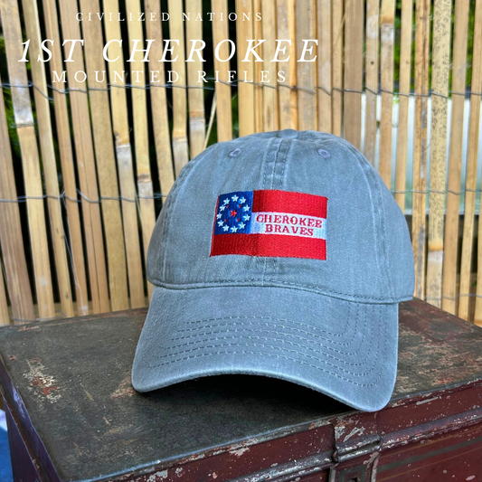 Cherokee Braves - 1st Cherokee Mounted Rifles Flag Cap