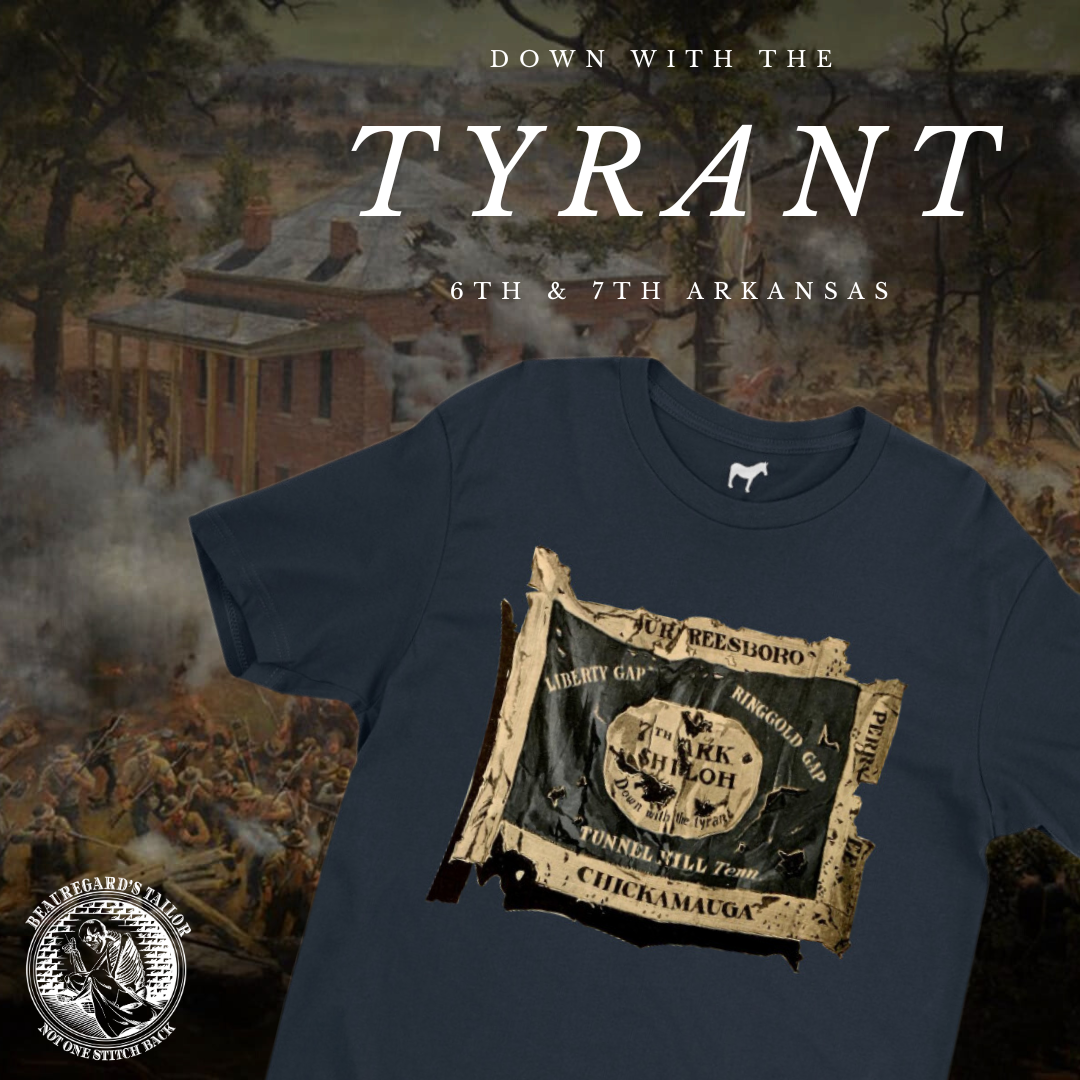 6th and 7th Arkansas Infantry Flag "Battle Damaged" Shirt