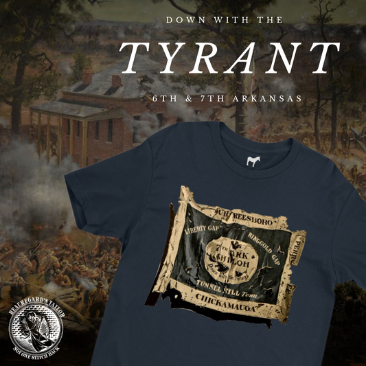 6th and 7th Arkansas Infantry Flag "Battle Damaged" Shirt