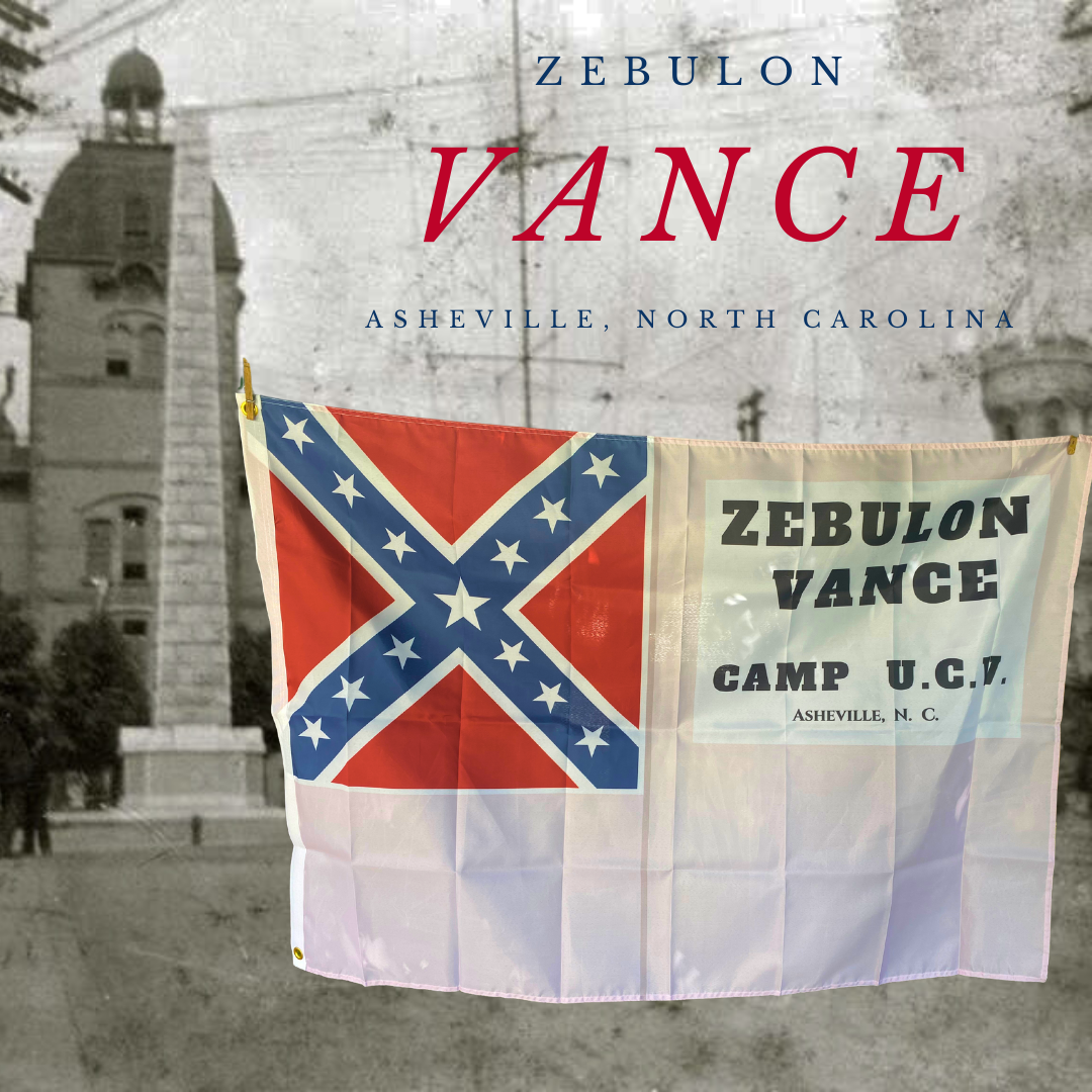 Zebulon Vance Camp U.C.V. Asheville, NC Flag