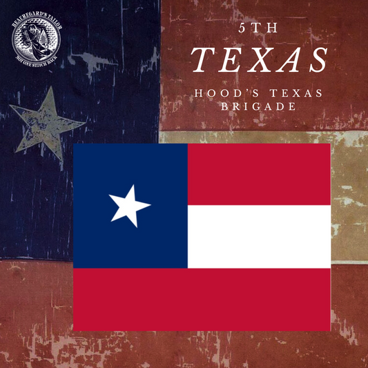 5th Texas Infantry Flag 1st National Stickers/Magnets