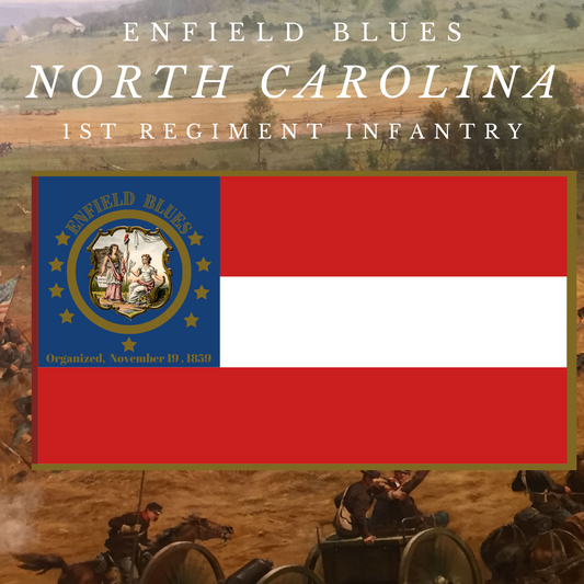 Enfield Blues - Company I - 1st North Carolina 1st National Flag Stickers