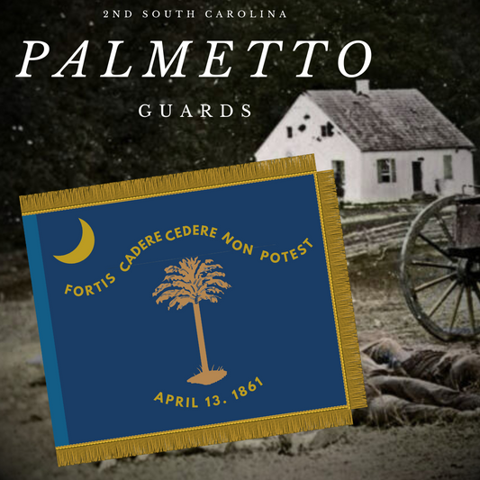 2nd South Carolina - Company I - Palmetto Guards Flag Stickers