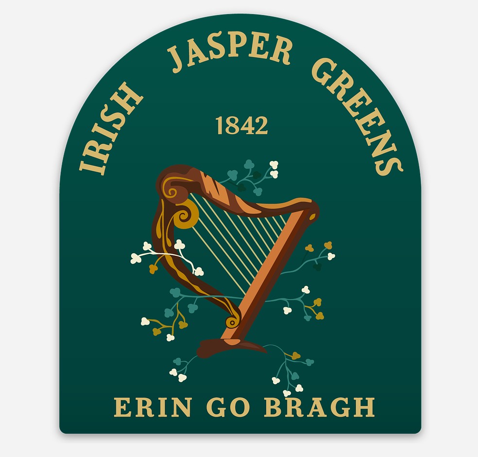 Irish Jasper Greens Stickers/Magnets