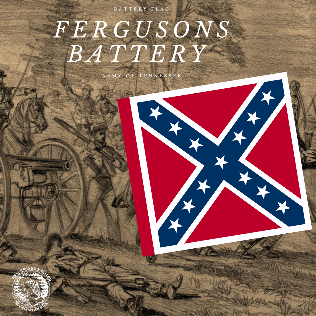 Fergusons Battery Battle Flag Stickers / Magnet