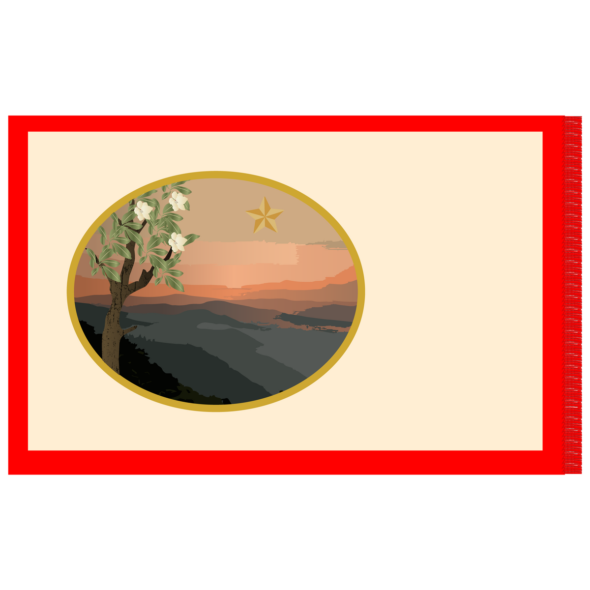 11th Mississippi Regimental Flag Stickers/Magnets