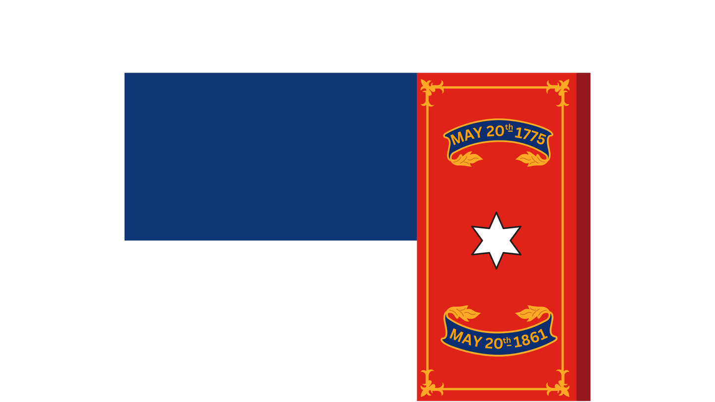 3rd North Carolina Infantry Flag Stickers/Magnet