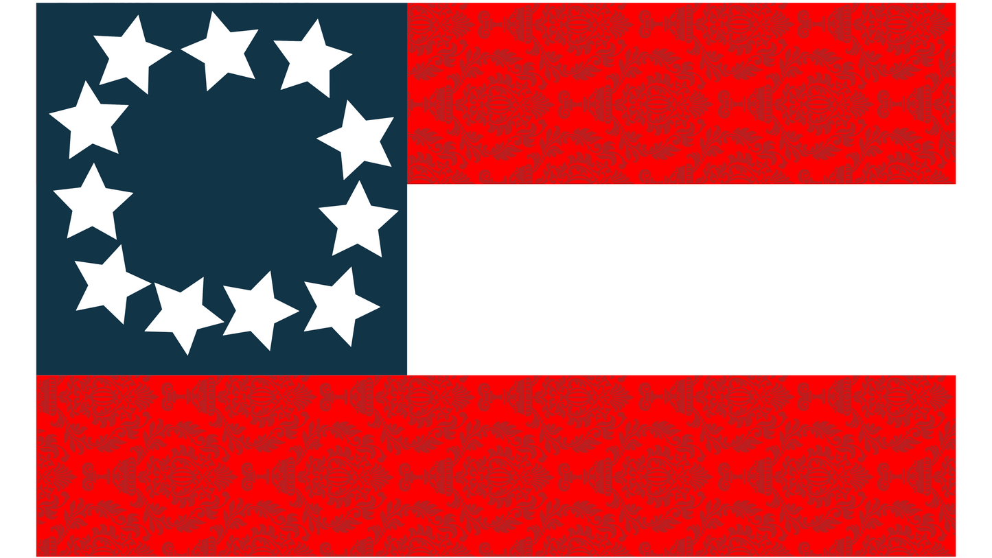 Fort Walker - Hilton Head 1st National Flag  -  Stickers/Magnet