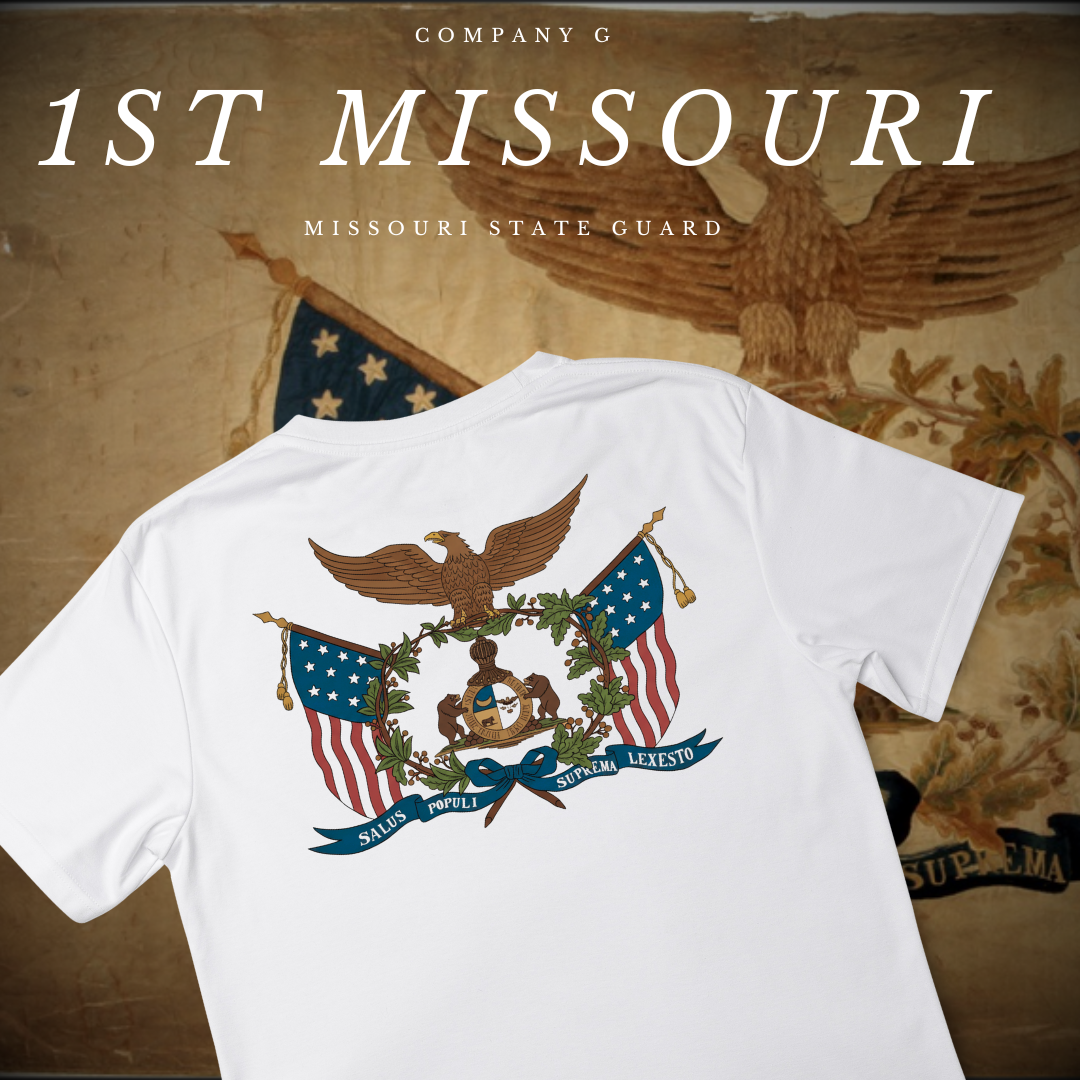 "Missouri Guard" 1st Missouri Infantry (Missouri State Guard) Company G Flag  Shirt