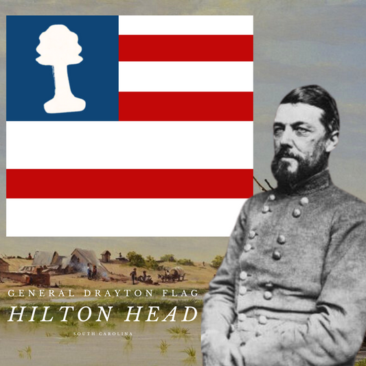 Hilton Head Flag - General Drayton - Stickers/Magnet