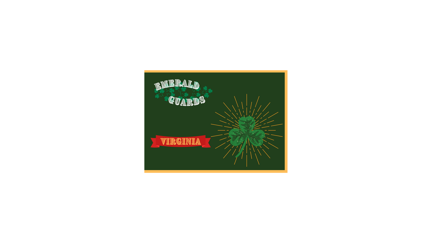 "Emerald Guards" 33rd Virginia Stonewall Brigade House Flag
