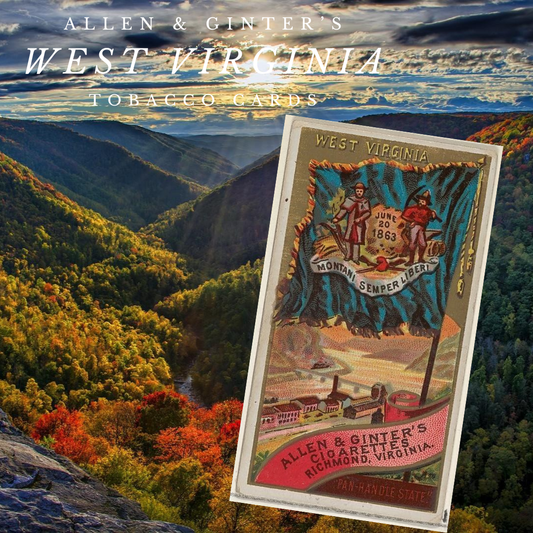 Richmond Virginia - Allen & Ginter's West Virginia Coat of Arms Stickers