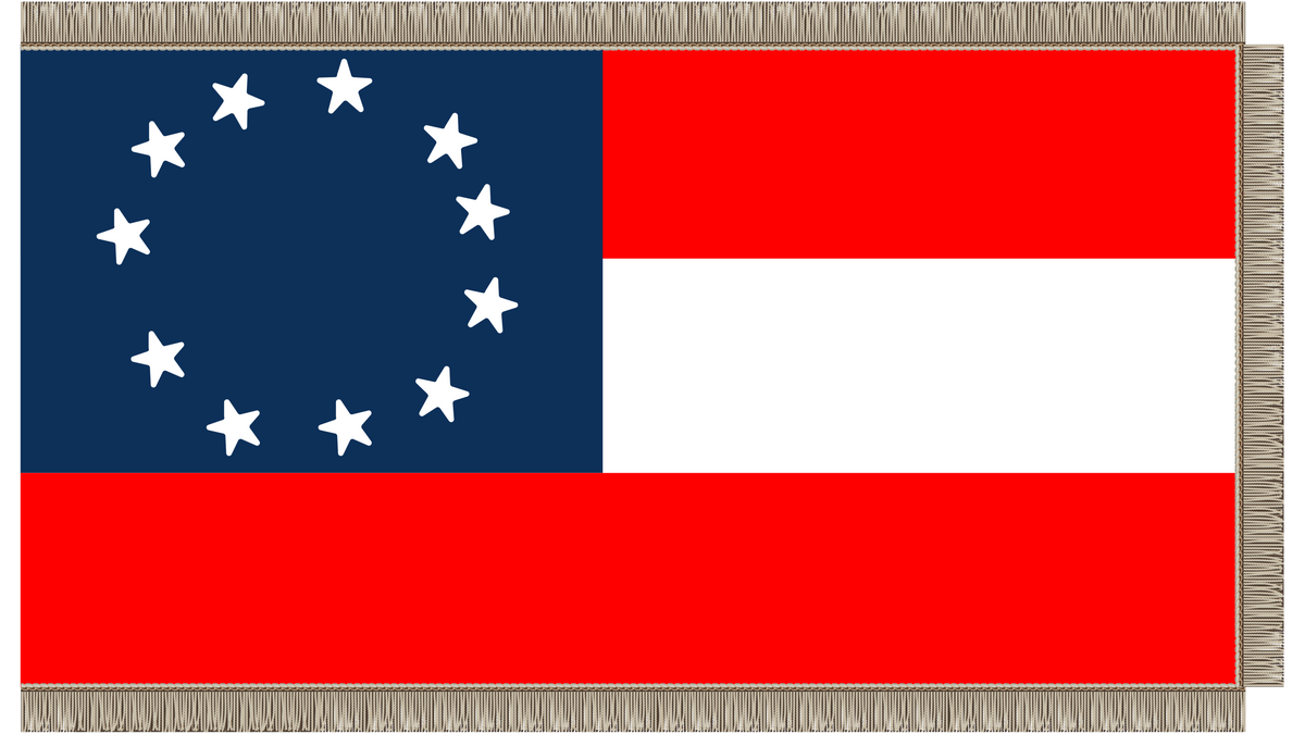 Tenth State Flag 10th Virginia Infantry 1st National Flag – Beauregard's Tailor