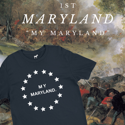 "My Maryland" 1st Maryland Infantry Flag Shirt